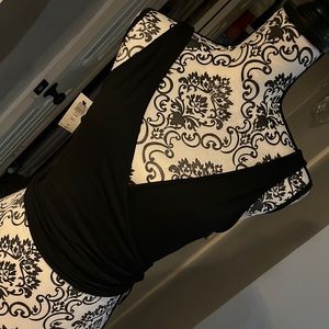 Deep V-neck wrapround shirt